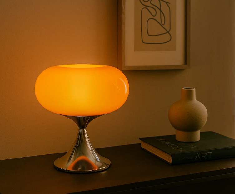 Retro Mushroom Donut Table Lamp