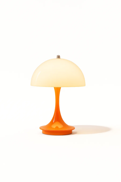 Space Age Design thin Stem Mushroom Lamp